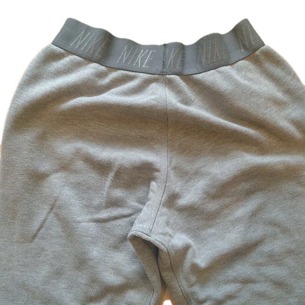 Nike Dri-Fit Sweatpants Women's Size Medium Gray Taper Leg Wide Elastic Waist - Picture 10 of 11